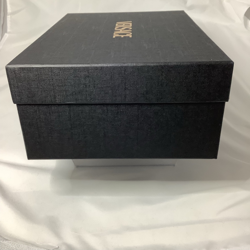 Versace Empty Black Gift Box with Gold Lettering - Picture 3 of 11